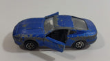 Majorette No. 229 Aston Martin DB7 Blue Die Cast Toy Car Vehicle with Opening Doors