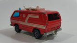 Siku Eurobuilt No. 1331 VW Transporter Van Feuerwehr 112 Fire Fighter Red 1/55 Scale Die Cast Toy Car Rescue Emergency Vehicle with Opening Hatch Door