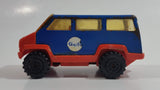 Vintage 1978 Tonka Scramblers Gulf Delivery Van Blue and Orange Pressed Steel Toy Car Vehicle
