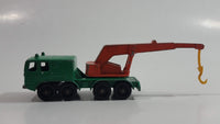 Vintage 1965 Matchbox Series Lesney Products 8 Wheel Crane Truck No. 30 Green Die Cast Toy Car Vehicle Made in England