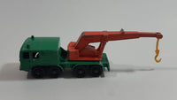 Vintage 1965 Matchbox Series Lesney Products 8 Wheel Crane Truck No. 30 Green Die Cast Toy Car Vehicle Made in England