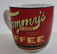 Tommy's Brand Balanced Blend Coffee Red Ceramic Coffee Mug Cup