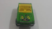 2000 Hot Wheels '65 Mustang Convertible Classic Rock Lime Green Die Cast Toy Car Vehicle