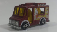 2009 Hot Wheels HW City Works Good Humor Truck "Mike McCone's Ice Cream" Dark Red Catering Food Truck Die Cast Toy Car Vehicle