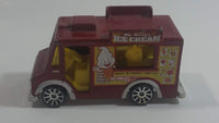 2009 Hot Wheels HW City Works Good Humor Truck "Mike McCone's Ice Cream" Dark Red Catering Food Truck Die Cast Toy Car Vehicle