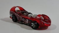 2001 Hot Wheels Power Rocket Clear Red Die Cast Toy Fantasy Race Car Vehicle