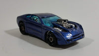 2002 Hot Wheels First Editions Overbored 454 Metalflake Dark Blue Die Cast Toy Car Vehicle