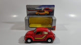 TT No. 1012W Pullback Action Rally Sport Volkswagen Beetle Red Friction Motorized Die Cast Toy Car Vehicle with Opening Doors and Hood in Box