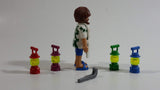 Geobra Playmobil #6311 Summer Fun BBQ Man 3" Tall Figure with 4 Colored Lanterns Set