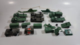 Vintage Blue-Box Toys Mixed Vehicles Helicopters, Trucks, and Truck Canopies Made in Hong Kong - Lot of 9 with Parts