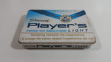 Smooth Player's Light Tobacco Traditional Taste White Tin Hinged Metal Smoke Cigarette Pack