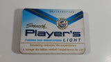 Smooth Player's Light Tobacco Traditional Taste White Tin Hinged Metal Smoke Cigarette Pack