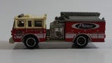 2013 Matchbox MBX Heroic Rescue Pierce Fire Engine Red and White Die Cast Toy Car Vehicle