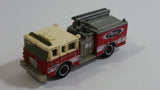2013 Matchbox MBX Heroic Rescue Pierce Fire Engine Red and White Die Cast Toy Car Vehicle