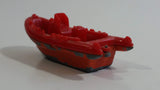 2003 Matchbox Beach Patrol White-Water Raft Boat Red and Orange Die Cast Toy Car Vehicle