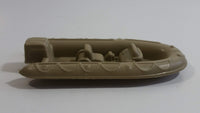 Unknown Brand Inflatable Style 5" Long Brown Plastic Sportsmen Fishing Boat