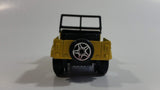 Burago Street Fire No. 4122 Jeep CJ-7 Yellow Shell Pirelli 1/43 Scale Die Cast Toy Car Vehicle New in Box