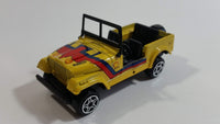 Burago Street Fire No. 4122 Jeep CJ-7 Yellow Shell Pirelli 1/43 Scale Die Cast Toy Car Vehicle New in Box