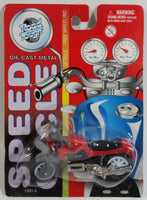 Vintage Yatming Road Tough Speed Cycle No. 1331-6 Motorcycle Street Bike BMW Red Die Cast Toy Car Vehicle New in Package
