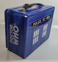 1996 BBC Doctor Who Police Public Call Box Blue Tin Metal Lunch Box Container