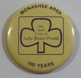 Monashee Area 100 Years Her Spirit Lives on Lady Baden Powell Girl Guides Round Button Pin