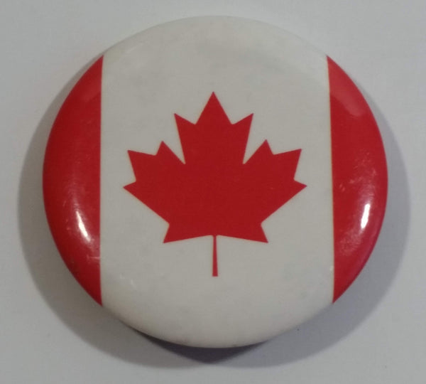 1991 Canada Canadian Flag Round Button Pin
