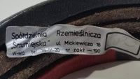 Vintage Spoldzielnia Rzemieslnicza Polish Leather Like Multicolored Bracelet