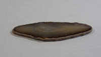 Amber Brown 4" Long 1/8" Thick Geode Slice
