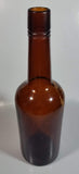 Vintage 11" Tall Brown Amber Glass Bottle