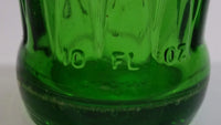 Rare Vintage 1961 Teem Lemon Lime Drink Green Embossed Glass 10 Fl oz Beverage Bottle