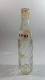 Vintage 1973 Dual Logo Pepsi-Cola Pepsi 10 Fl oz. Clear Twist Soda Pop Bottle