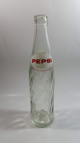 Vintage 1974 Dual Logo Pepsi-Cola Pepsi 10 Fl oz. Clear Twist Soda Pop ...