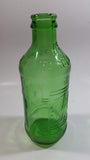 Vintage 1960s 7up You Like It - It Likes You 10 Fl oz Stubby Embossed Green Glass Beverage Bottle