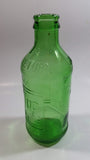 Vintage 1960s 7up You Like It - It Likes You 10 Fl oz Stubby Embossed Green Glass Beverage Bottle