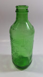 Vintage 1960s 7up "fresh up" with 7up Ca Ravigote 10 Fl oz Stubby Embossed Green Glass Beverage Bottle