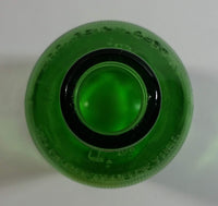 Vintage 1960s 7up "fresh up" with 7up Ca Ravigote 10 Fl oz Stubby Embossed Green Glass Beverage Bottle