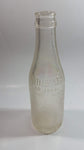 Antique 1923 Whistle 6 1/2 Fl oz Embossed Frosted Clear Glass Beverage Bottle