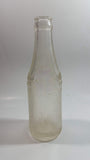 Antique 1923 Whistle 6 1/2 Fl oz Embossed Frosted Clear Glass Beverage Bottle