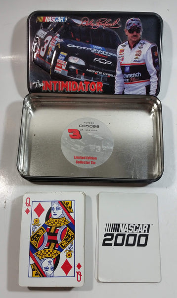 2000 NASCAR Limited Edition Dale Earnhardt The Intimidator Playing Cards in Tin - 1 Pack - Used