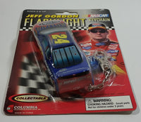 2002 J.G. Motorsports NASCAR #24 Jeff Gordon DuPont Race Car Shaped Flash Light Key Chain New in Package