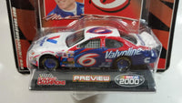 2000 Racing Champions NASCAR Preview #6 Mark Martin Valvoline Ford Taurus White Die Cast Toy Race Car Vehicle with Trading Card - New in Package Sealed