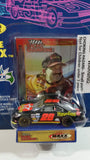 1995 Racing Champions Series Three To The Maxx NASCAR #28 Dale Jarrett Havoline Texaco Ford Taurus Black Die Cast Toy Race Car Vehicle with Maxx Trading Card and Display Stand - New in Package Sealed