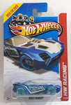 2013 Hot Wheels HW Racing X-Raycers Nerve Hammer Clear Blue Die Cast Toy Car Vehicle - New in Package Sealed