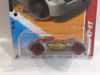 2012 Hot Wheels Thrill Racers - Volcano '12 Dodge XP-07 Metallic Grey Die Cast Toy Car Hot Rod Vehicle New in Package