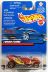 2000 Hot Wheels Virtual Collection Turbo Flame Clear Red Die Cast Toy Car Vehicle New in Package