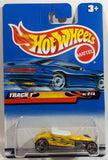 2000 Hot Wheels Hot Rod Magazine Track T "Wayne's Body Shop" Yellow Die Cast Toy Car Vehicle New in Package