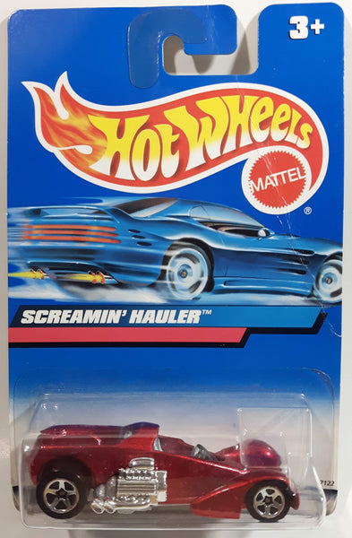 2000 Hot Wheels Virtual Collection Screamin' Hauler Metallic Dark Red Die Cast Toy Car Vehicle New in Package