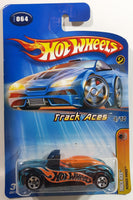 2005 Hot Wheels Track Aces Power Pipes Clear Blue Die Cast Toy Car Vehicle New in Package