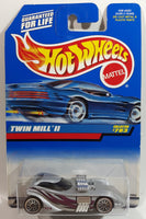 1998 Hot Wheels Twin Mill II Silver Die Cast Toy Car Vehicle New in Package