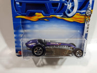 2002 Hot Wheels First Editions Rocket Oil Special Metalflake Purple Die Cast Toy Car Vehicle New in Package